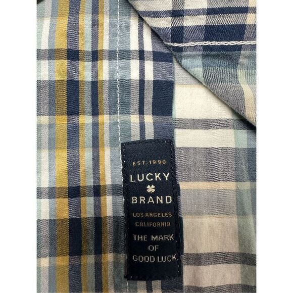 Lucky Brand Mens Saturday Stretch Western Pearl Snap Long Sleeve Shirt Size SP - Picture 8 of 14